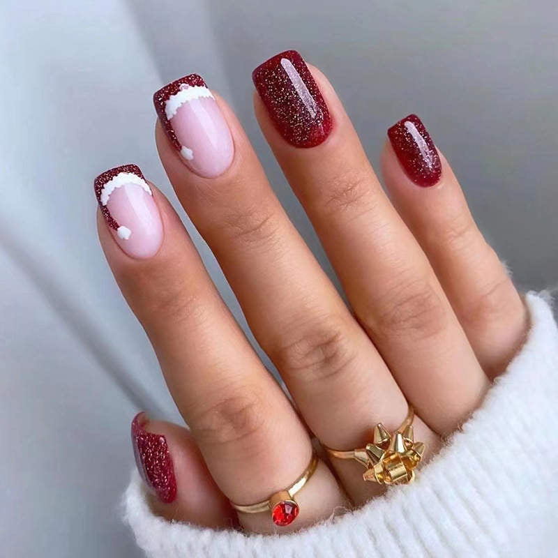 Christmas Hat PI Press On Nails