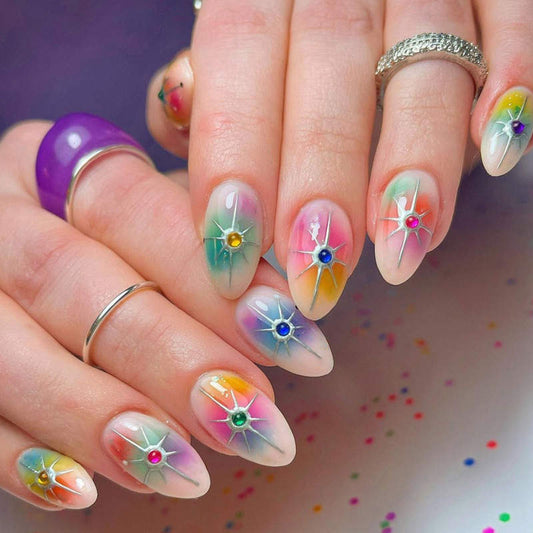 Colour Splash PI Press On Nails