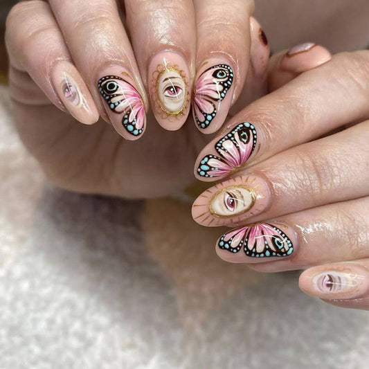 Butterfly PI Press On Nails