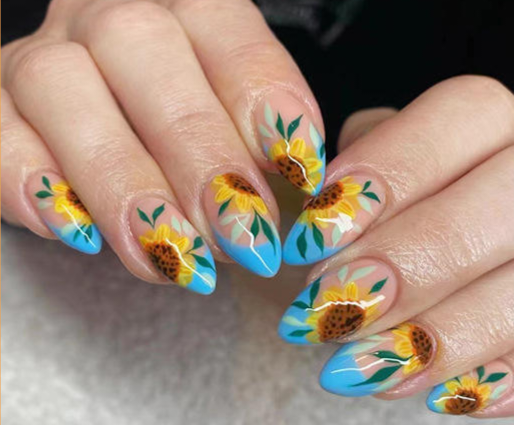 Sunflower PI Press On Nails