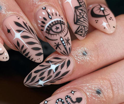 Spiritual girl PI Press On Nails