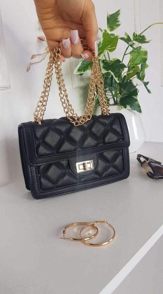 Quilted Chain Detail Handbag